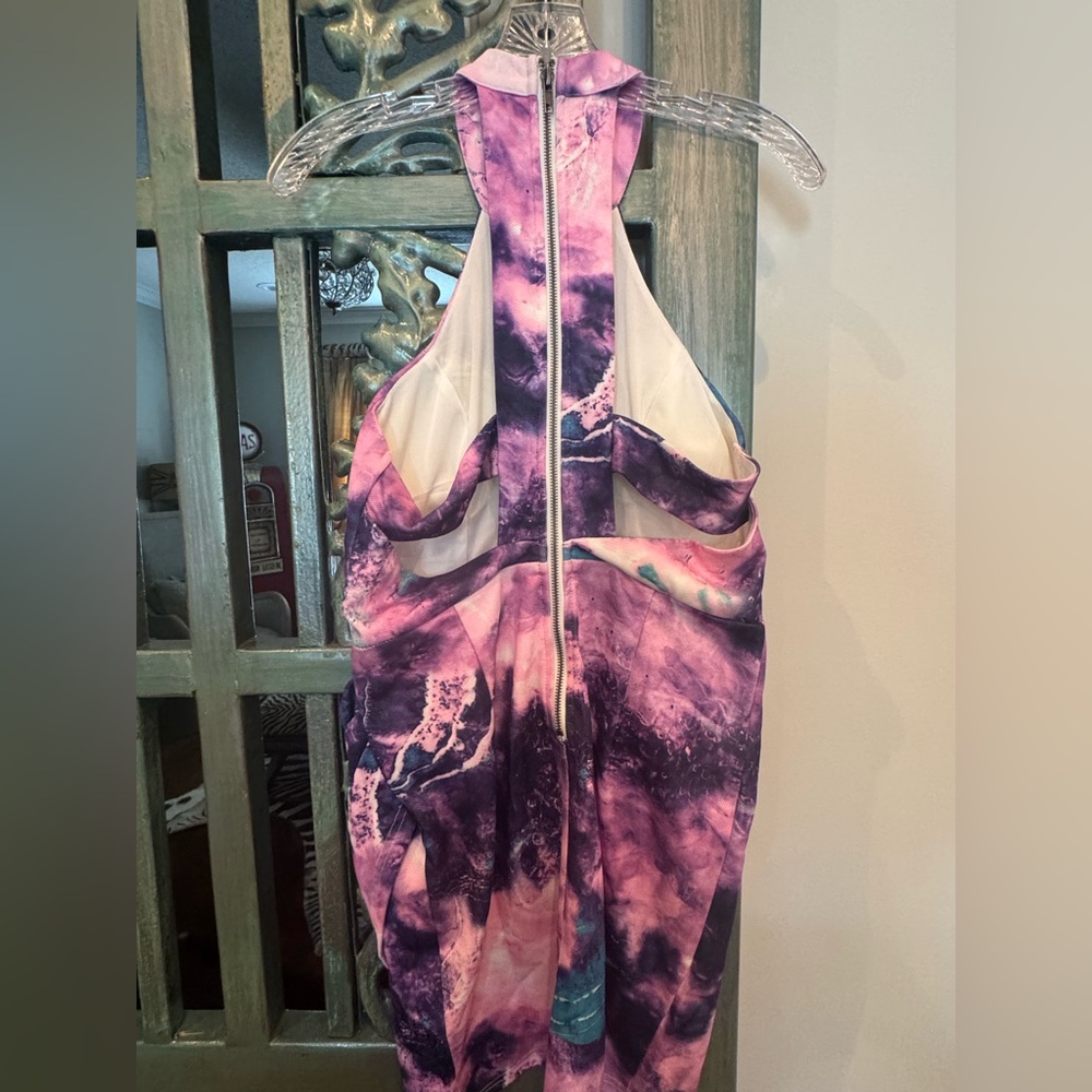 Purple and Pink Tie-Dye Dress